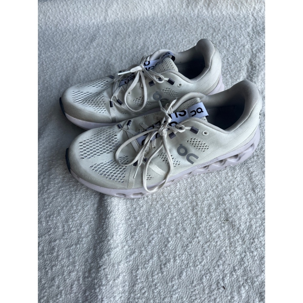 On Cloudsurfer Ivory White Running Shoes Mens 9.5 3MD10420664 CloudTec Phase